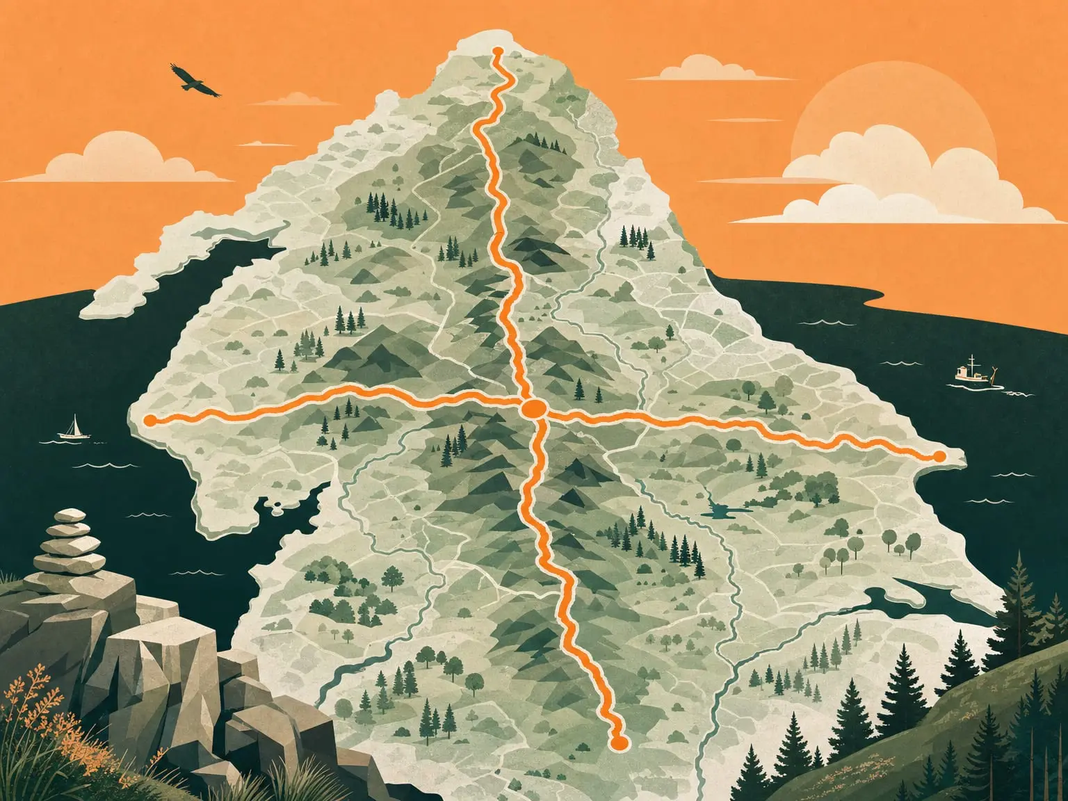 Two iconic northern-England long trails compared: a wild Pennine moor and a sea-to-sea valley.