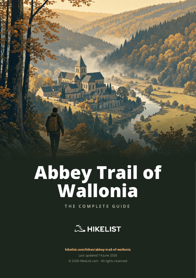 Abbey Trail of Wallonia — downloadable guide cover