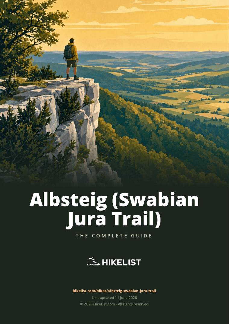 Albsteig (Swabian Jura Trail) — downloadable guide cover
