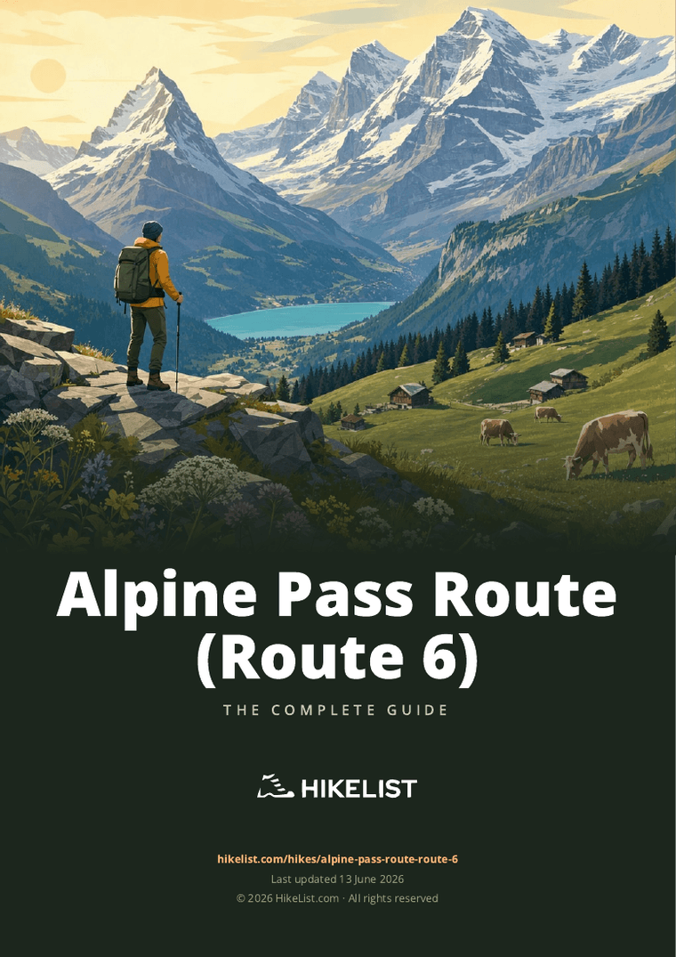 Alpine Pass Route (Route 6) — downloadable guide cover