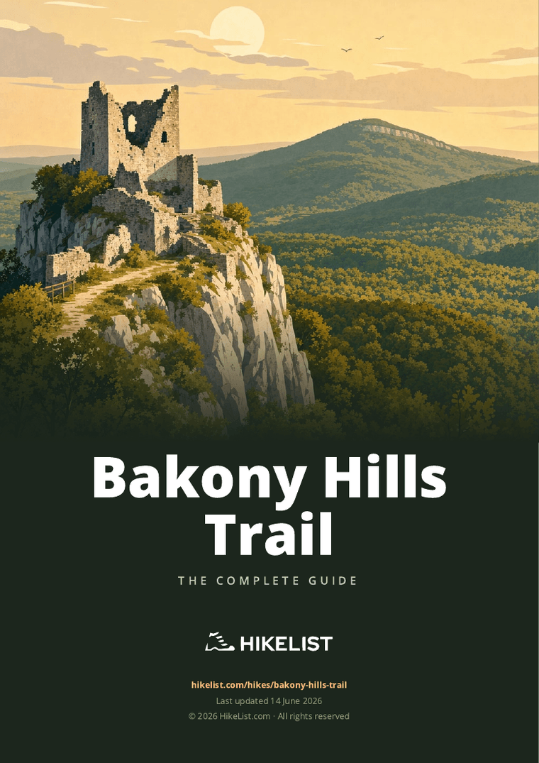 Bakony Hills Trail — downloadable guide cover
