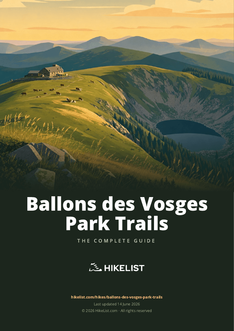 Ballons des Vosges Park Trails — downloadable guide cover
