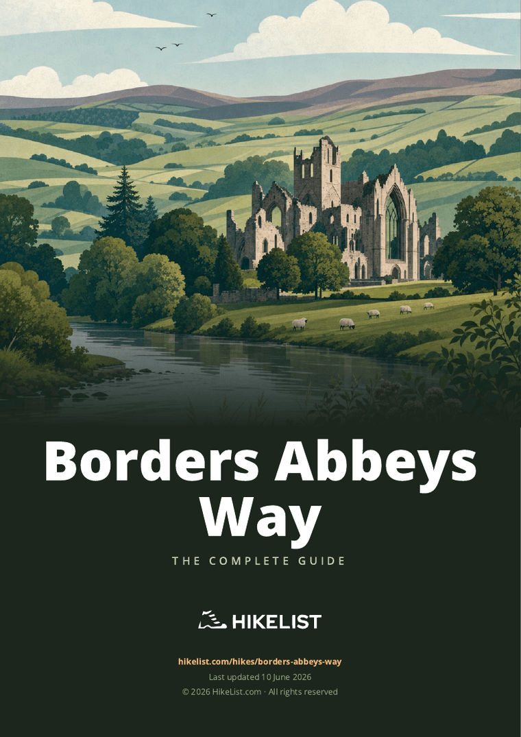 Borders Abbeys Way — downloadable guide cover