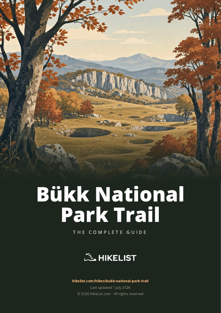Bükk National Park Trail — downloadable guide cover