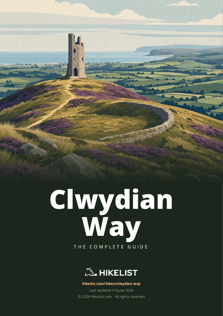 Clwydian Way — downloadable guide cover
