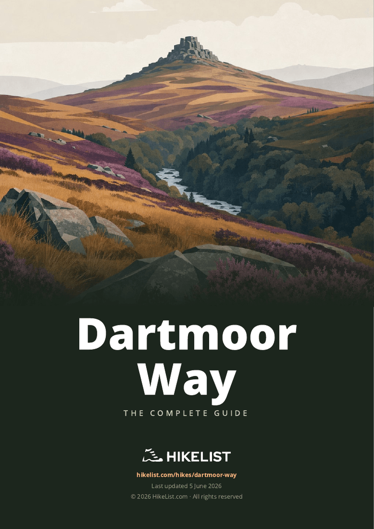 Dartmoor Way — downloadable guide cover
