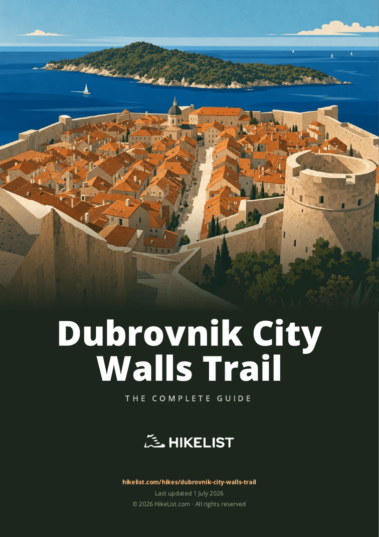 Dubrovnik City Walls Trail — downloadable guide cover