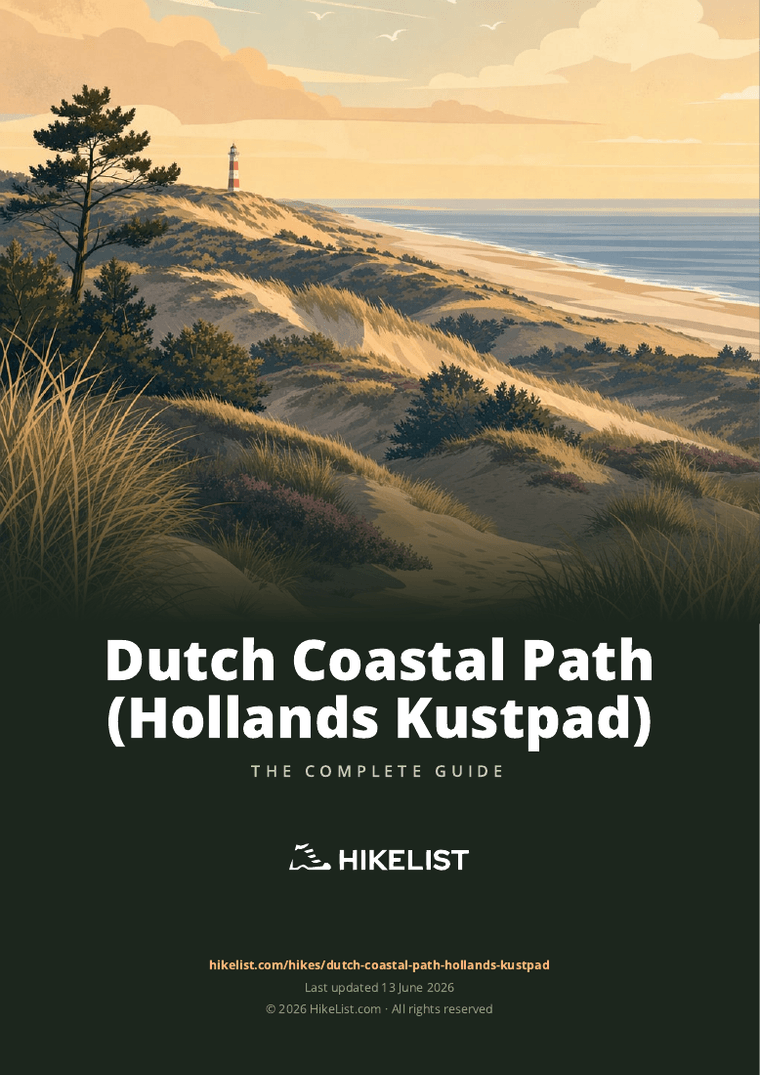 Dutch Coastal Path (Hollands Kustpad) — downloadable guide cover