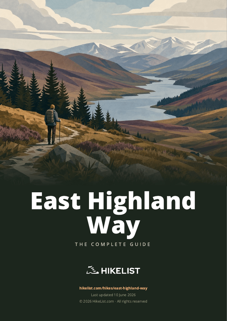 East Highland Way — downloadable guide cover
