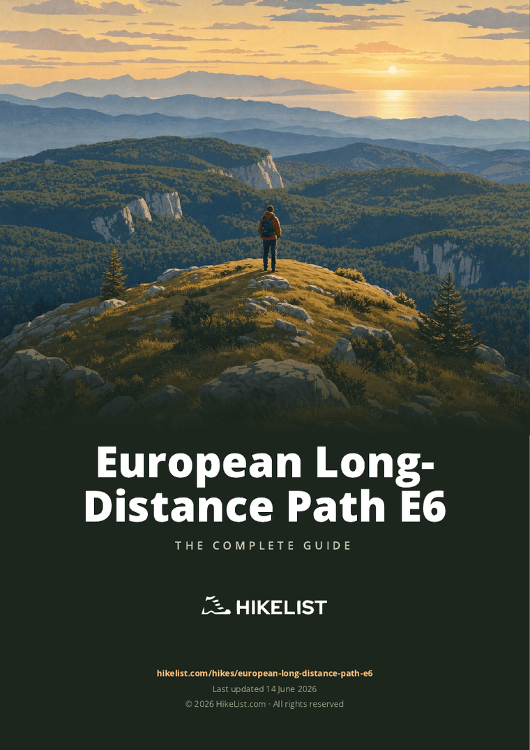 European Long-Distance Path E6 — downloadable guide cover