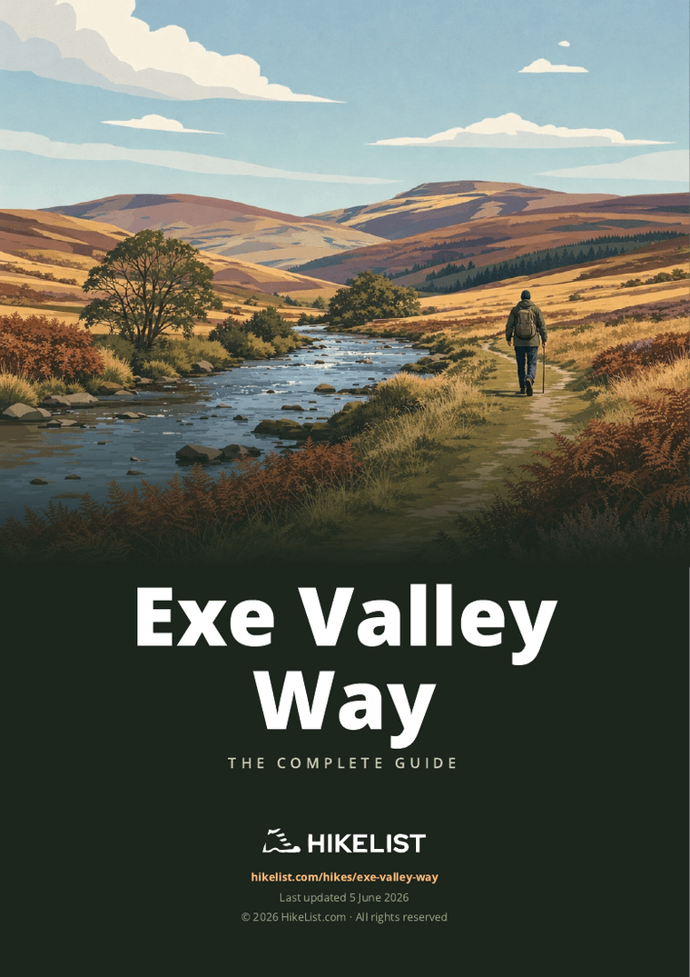 Exe Valley Way — downloadable guide cover