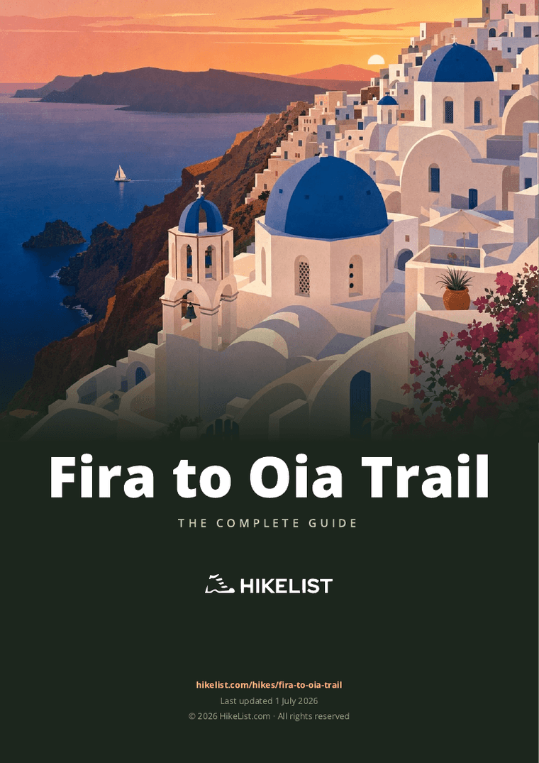 Fira to Oia Trail — downloadable guide cover