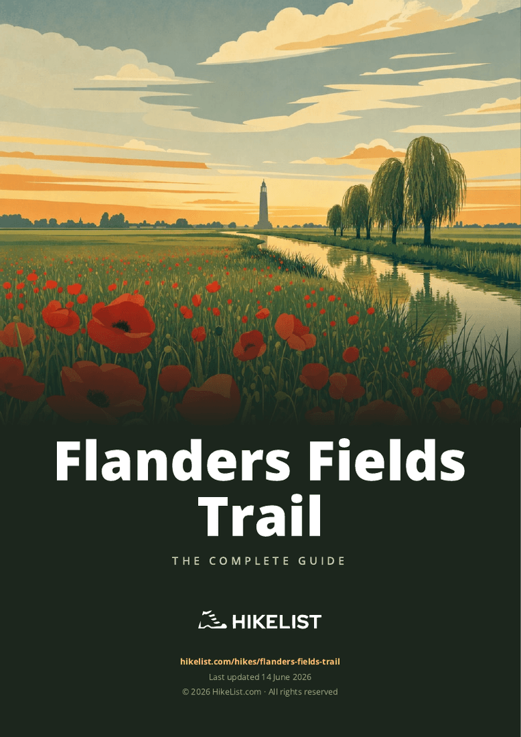 Flanders Fields Trail — downloadable guide cover