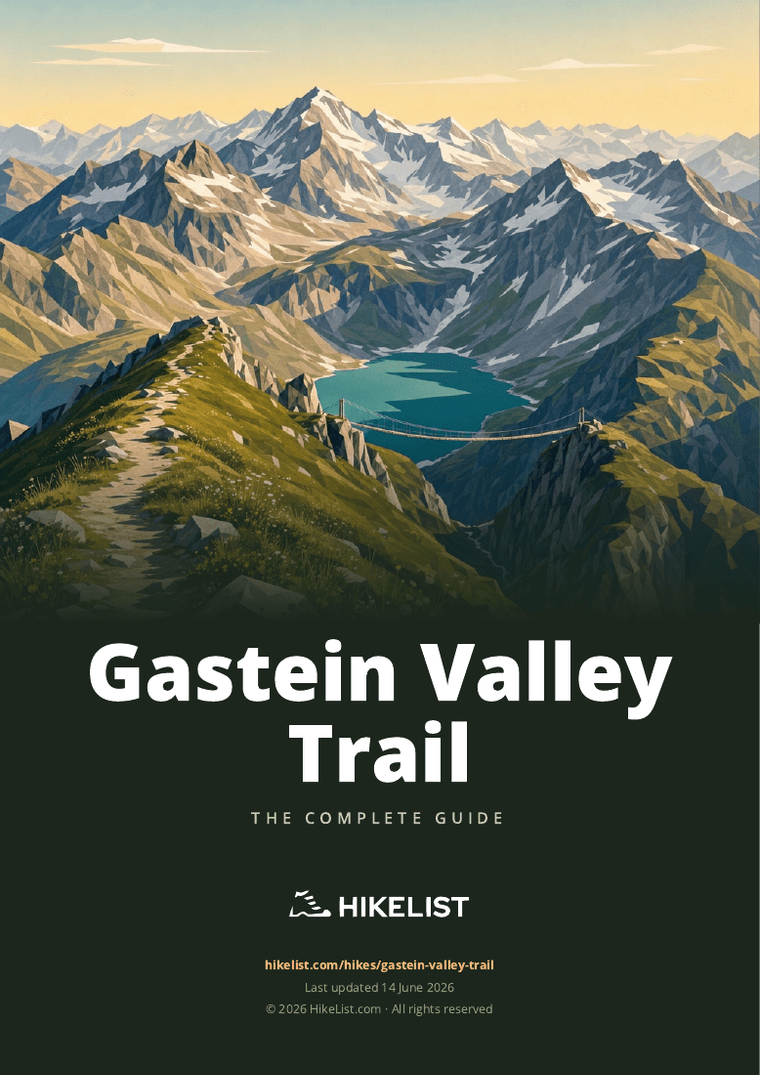 Gastein Valley Trail — downloadable guide cover