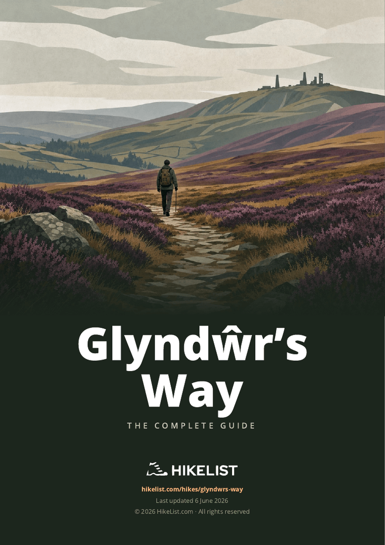 Glyndŵr’s Way — downloadable guide cover