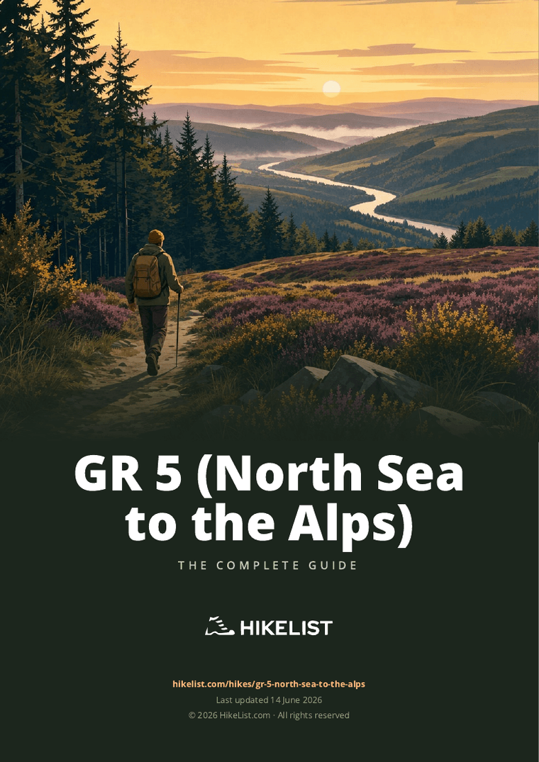 GR 5 (North Sea to the Alps) — downloadable guide cover