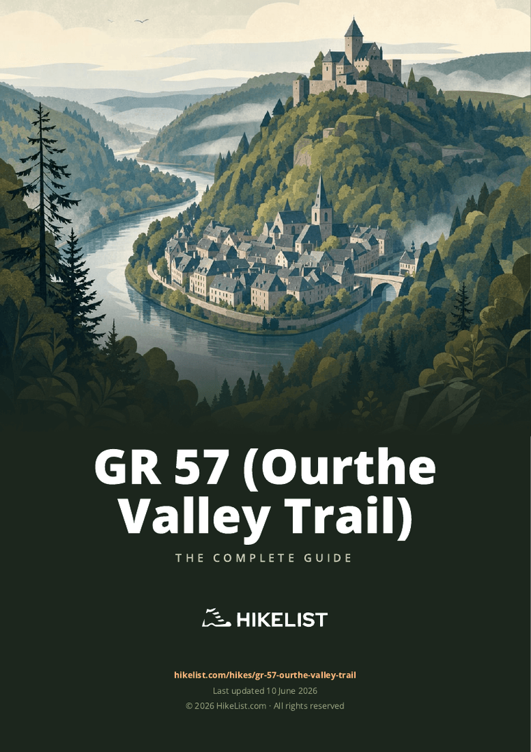 GR 57 (Ourthe Valley Trail) — downloadable guide cover