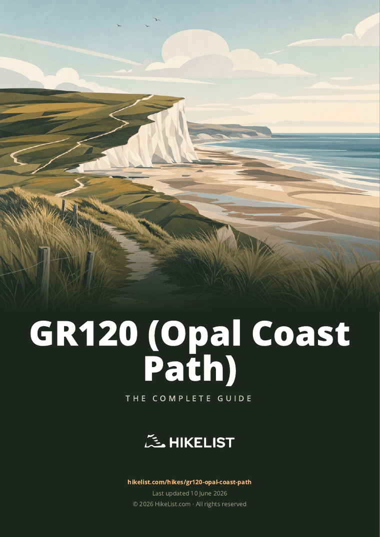 GR120 (Opal Coast Path) — downloadable guide cover