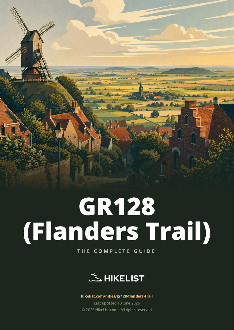 GR128 (Flanders Trail) — downloadable guide cover
