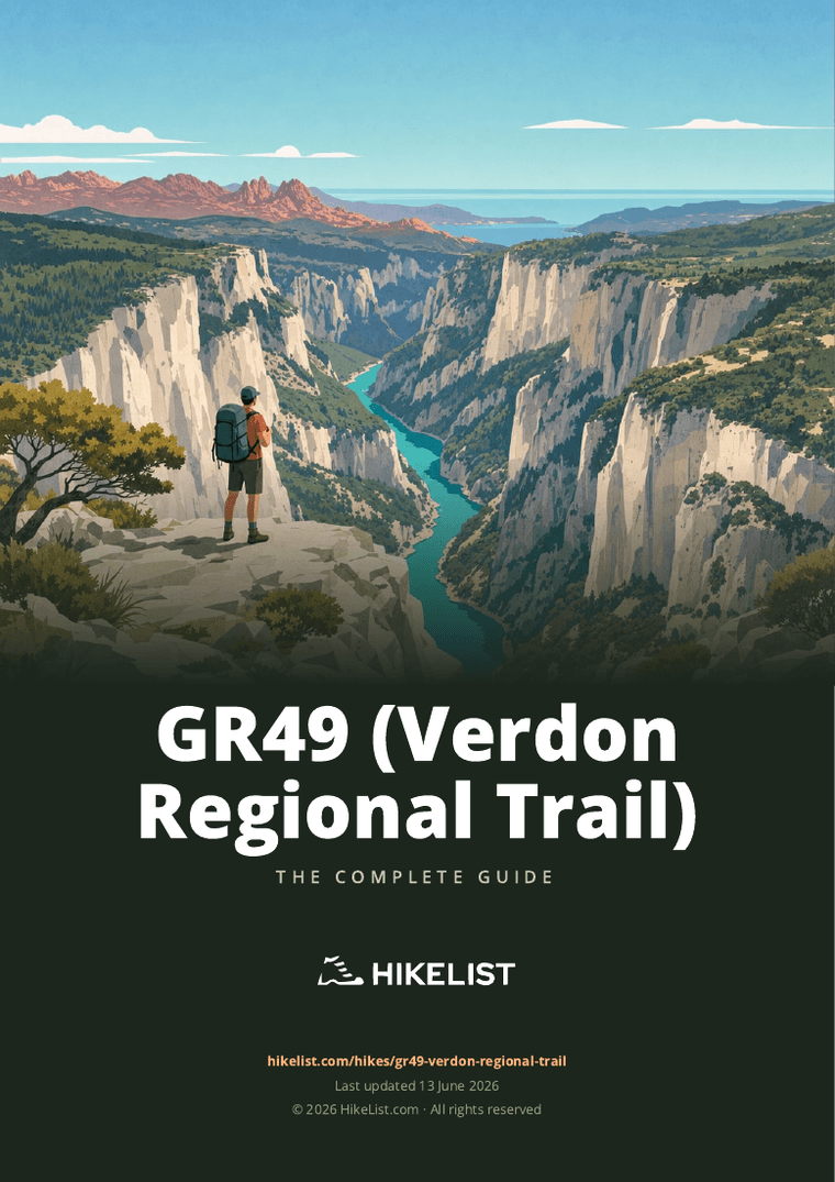 GR49 (Verdon Regional Trail) — downloadable guide cover