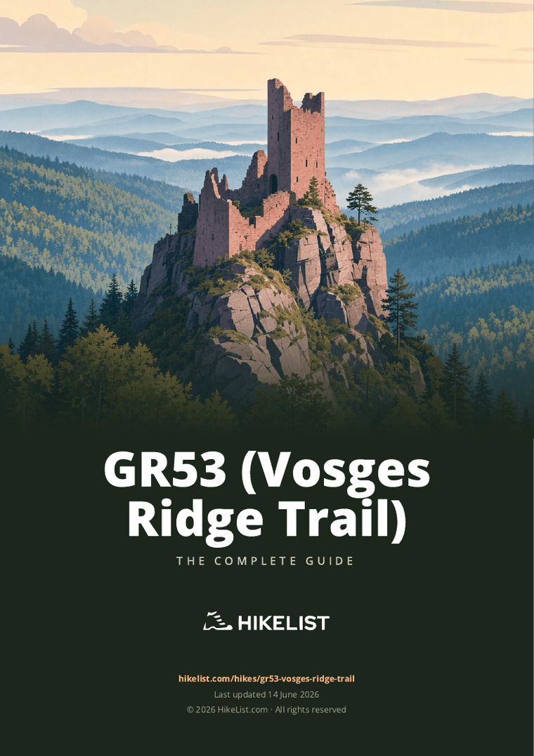 GR53 (Vosges Ridge Trail) — downloadable guide cover