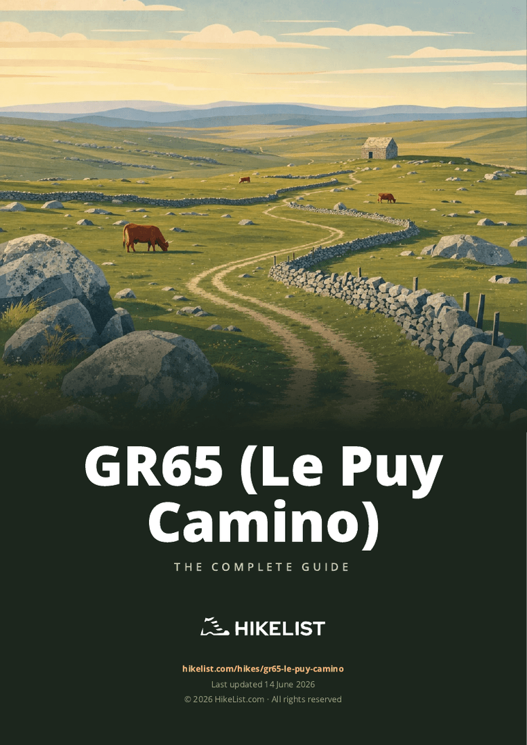 GR65 (Le Puy Camino) — downloadable guide cover