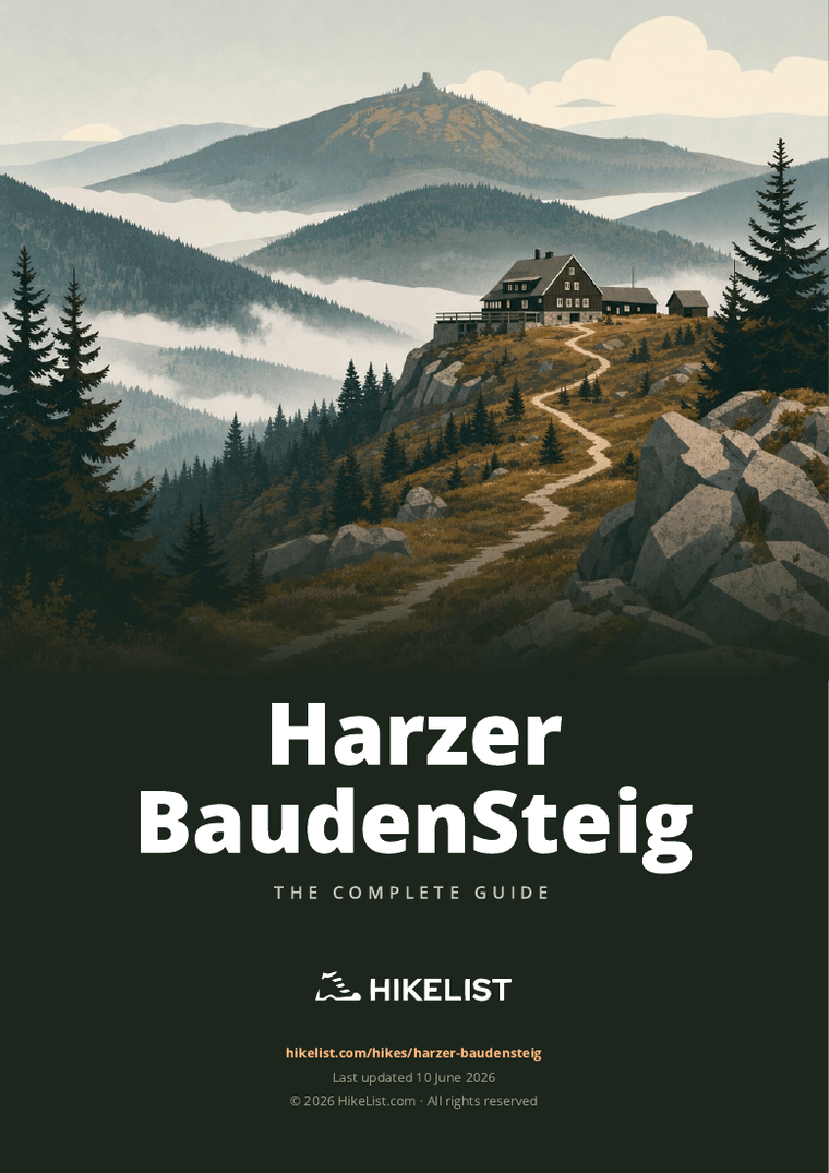 Harzer BaudenSteig — downloadable guide cover
