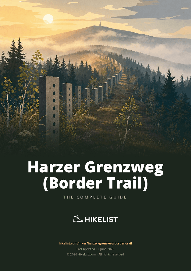 Harzer Grenzweg (Border Trail) — downloadable guide cover