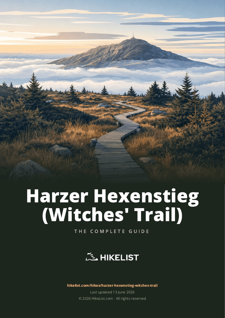 Harzer Hexenstieg (Witches' Trail) — downloadable guide cover