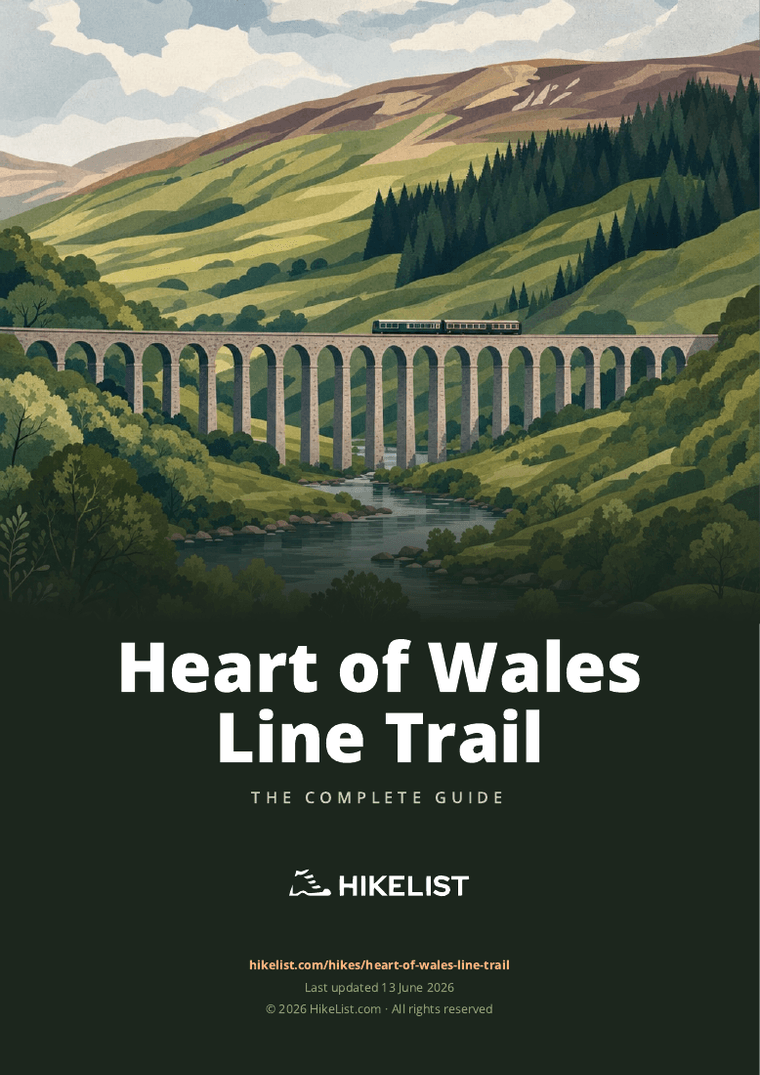 Heart of Wales Line Trail — downloadable guide cover