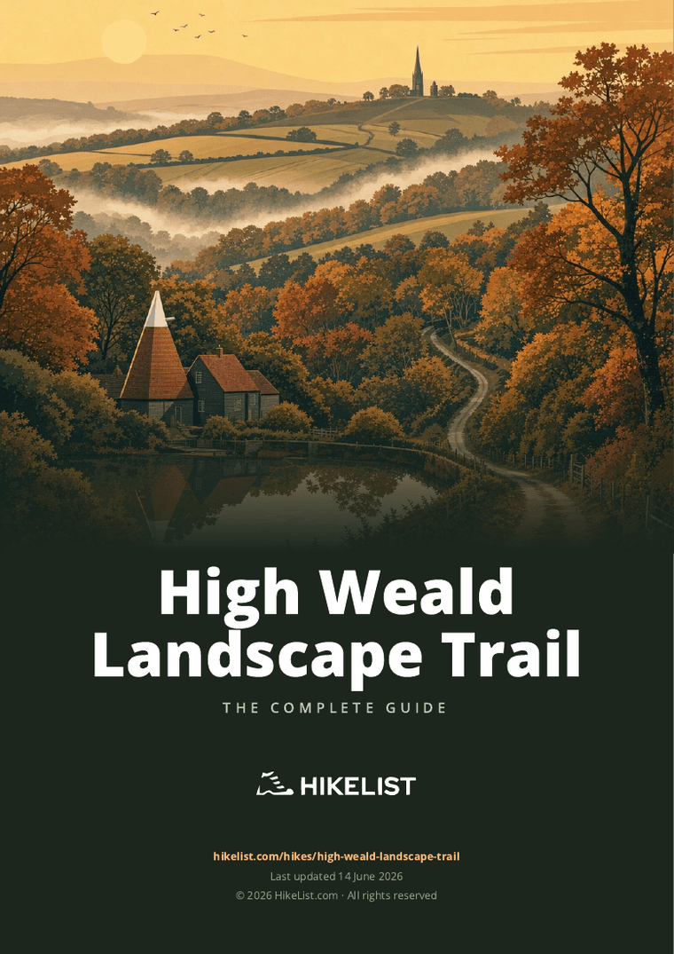 High Weald Landscape Trail — downloadable guide cover