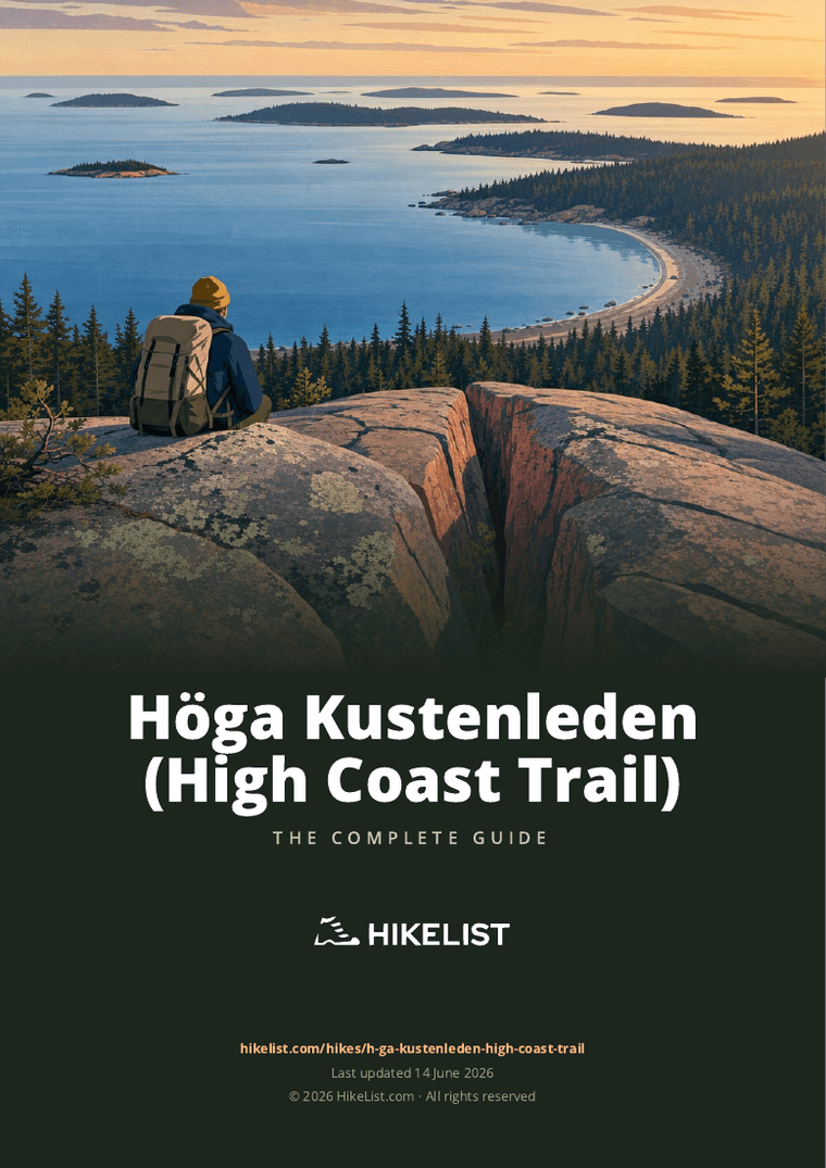 Höga Kustenleden (High Coast Trail) — downloadable guide cover