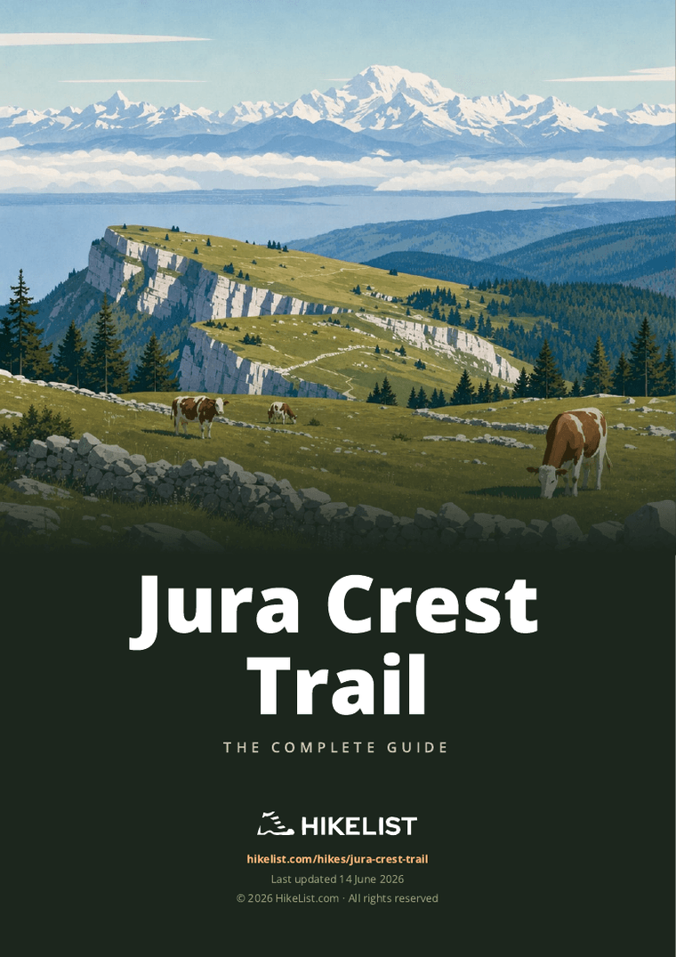 Jura Crest Trail — downloadable guide cover