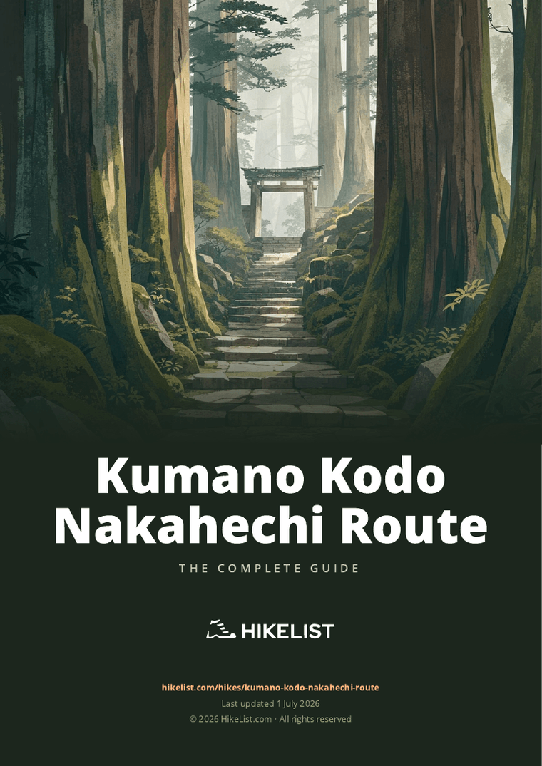 Kumano Kodo Nakahechi Route — downloadable guide cover