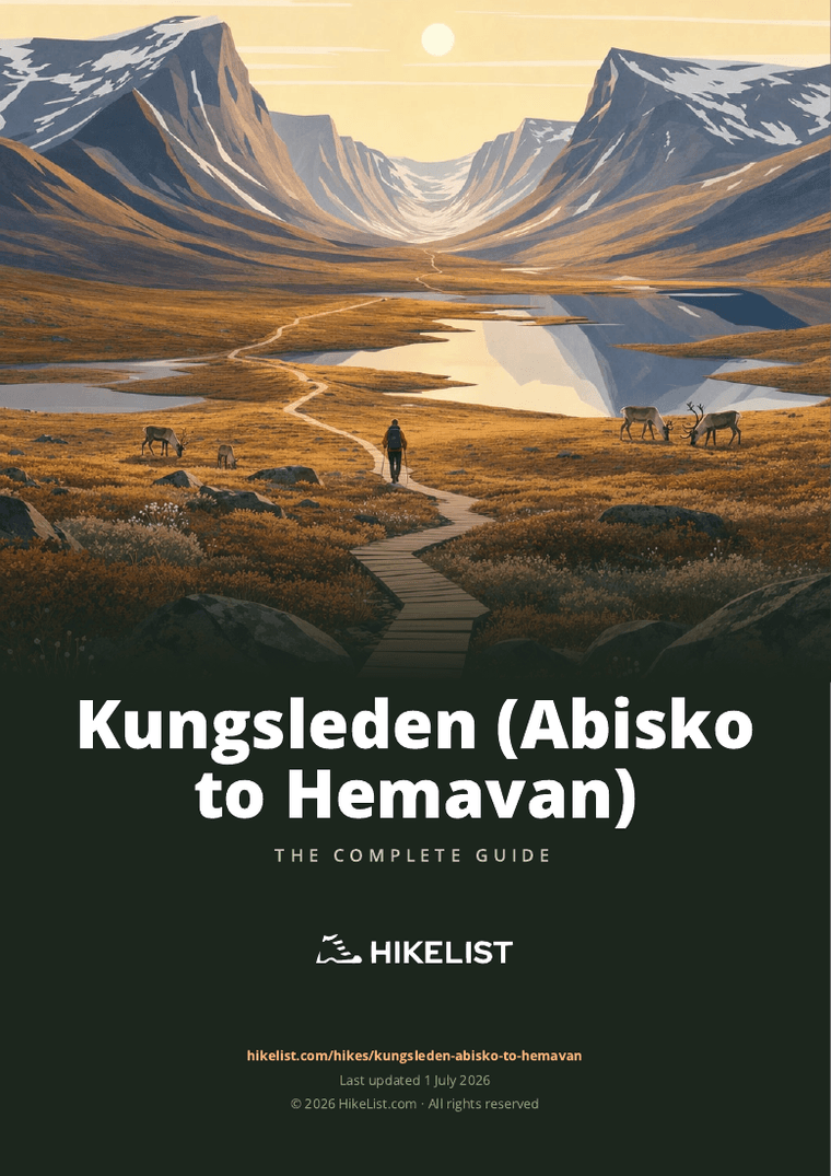 Kungsleden (Abisko to Hemavan) — downloadable guide cover