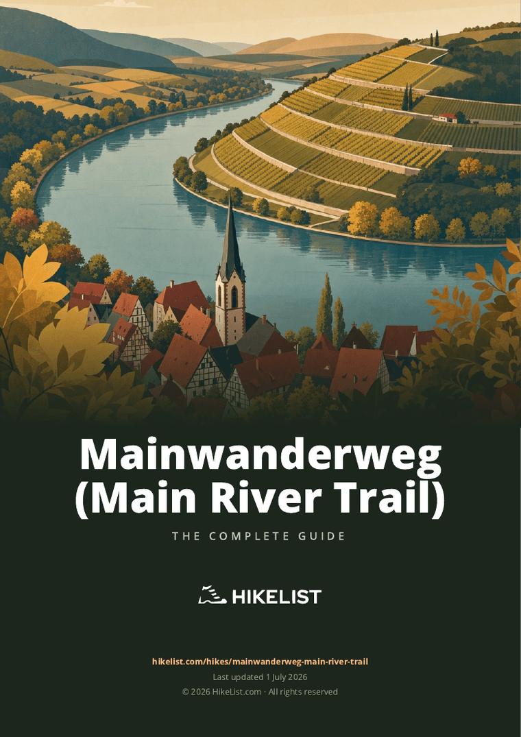Mainwanderweg (Main River Trail) — downloadable guide cover