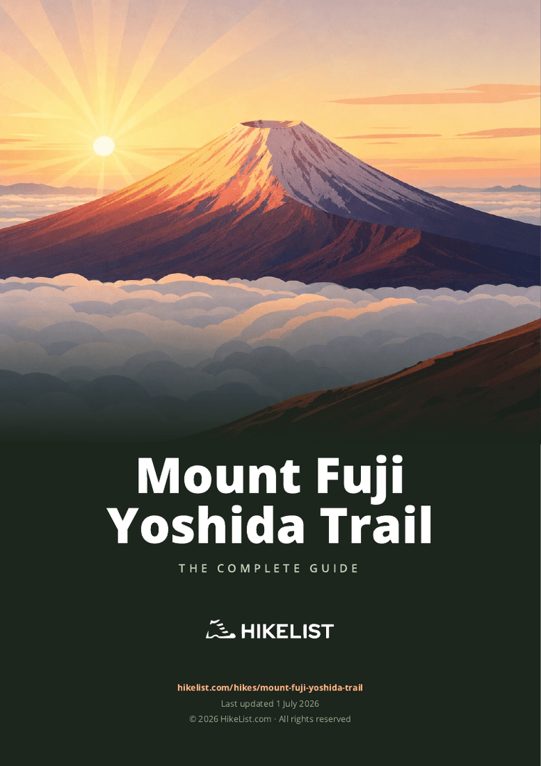 Mount Fuji Yoshida Trail — downloadable guide cover