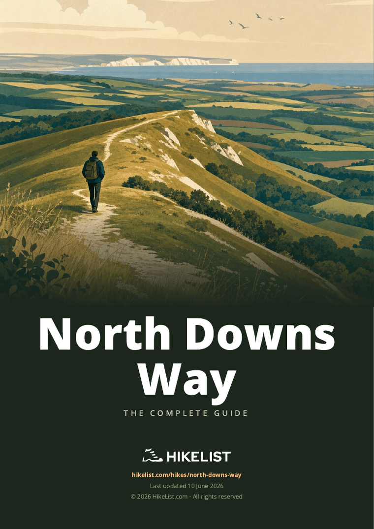North Downs Way — downloadable guide cover