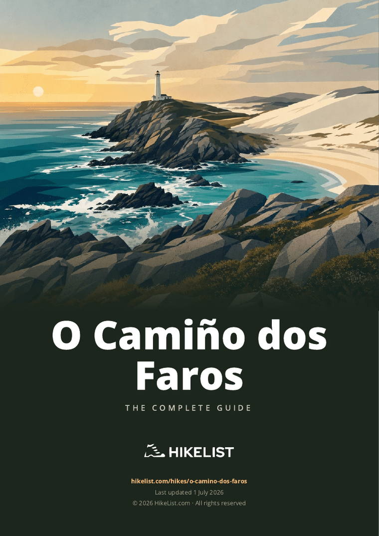 O Camiño dos Faros — downloadable guide cover