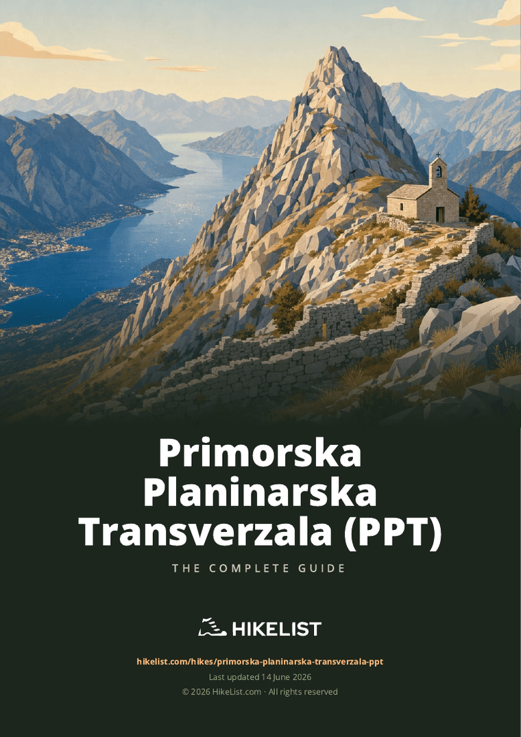 Primorska Planinarska Transverzala (PPT) — downloadable guide cover