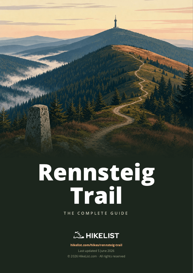 Rennsteig Trail — downloadable guide cover