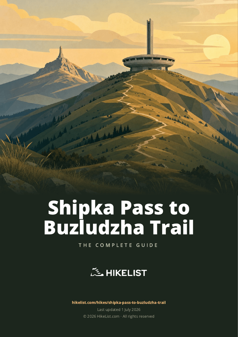 Shipka Pass to Buzludzha Trail — downloadable guide cover