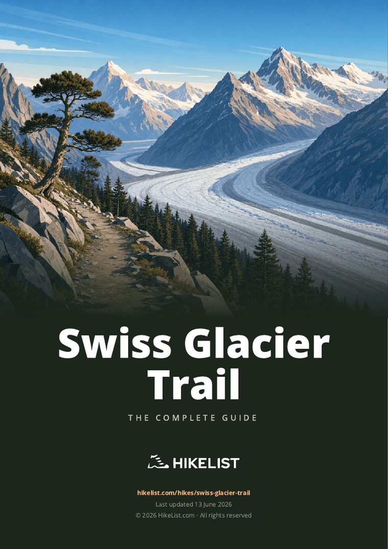 Swiss Glacier Trail — downloadable guide cover