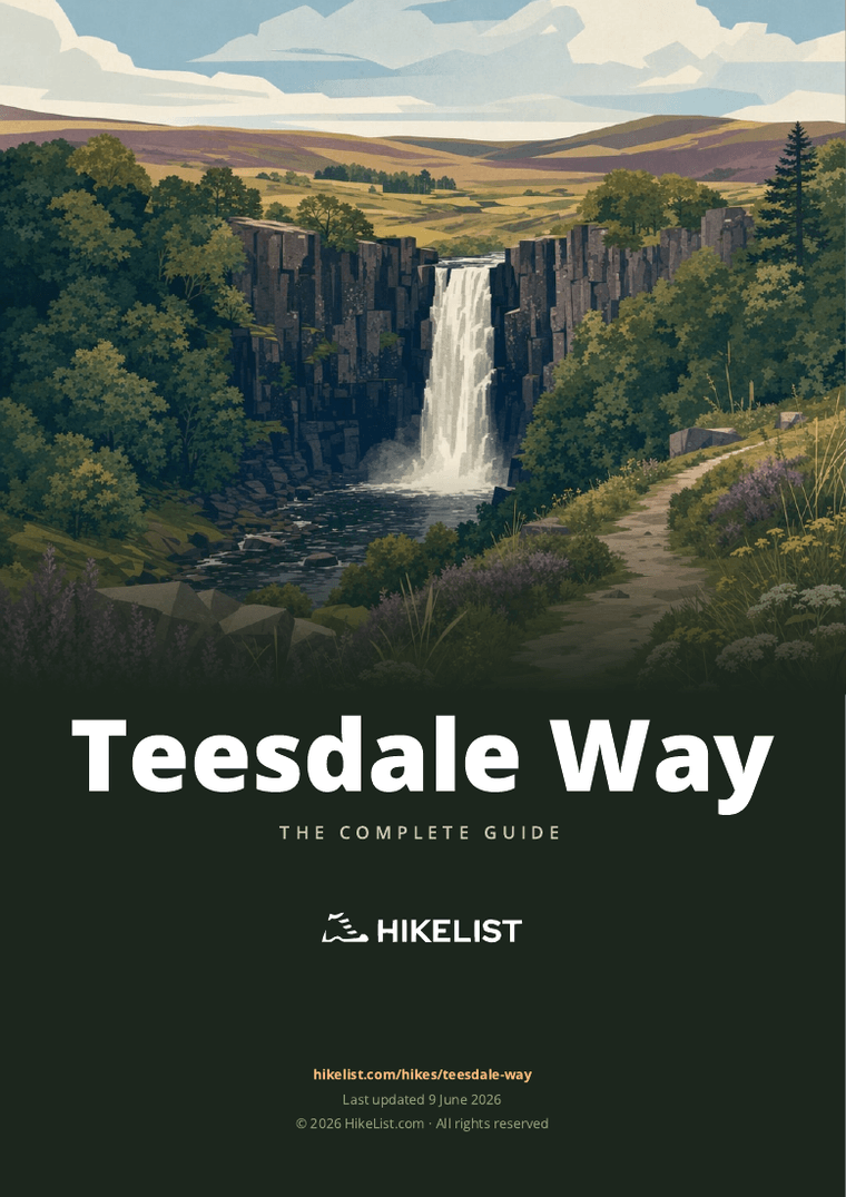 Teesdale Way — downloadable guide cover