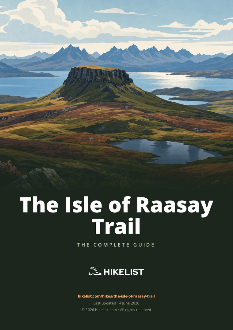 The Isle of Raasay Trail — downloadable guide cover