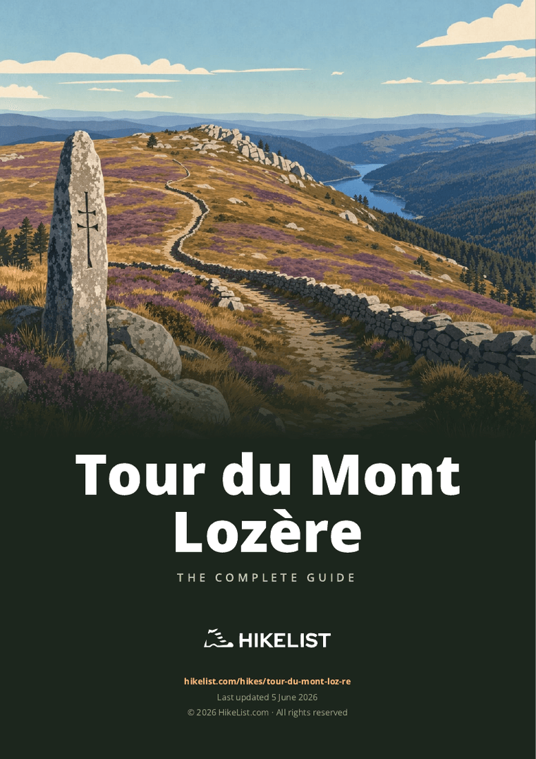 Tour du Mont Lozère — downloadable guide cover