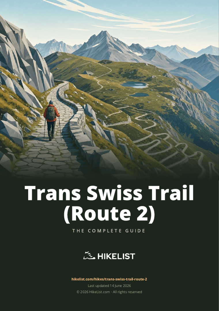 Trans Swiss Trail (Route 2) — downloadable guide cover