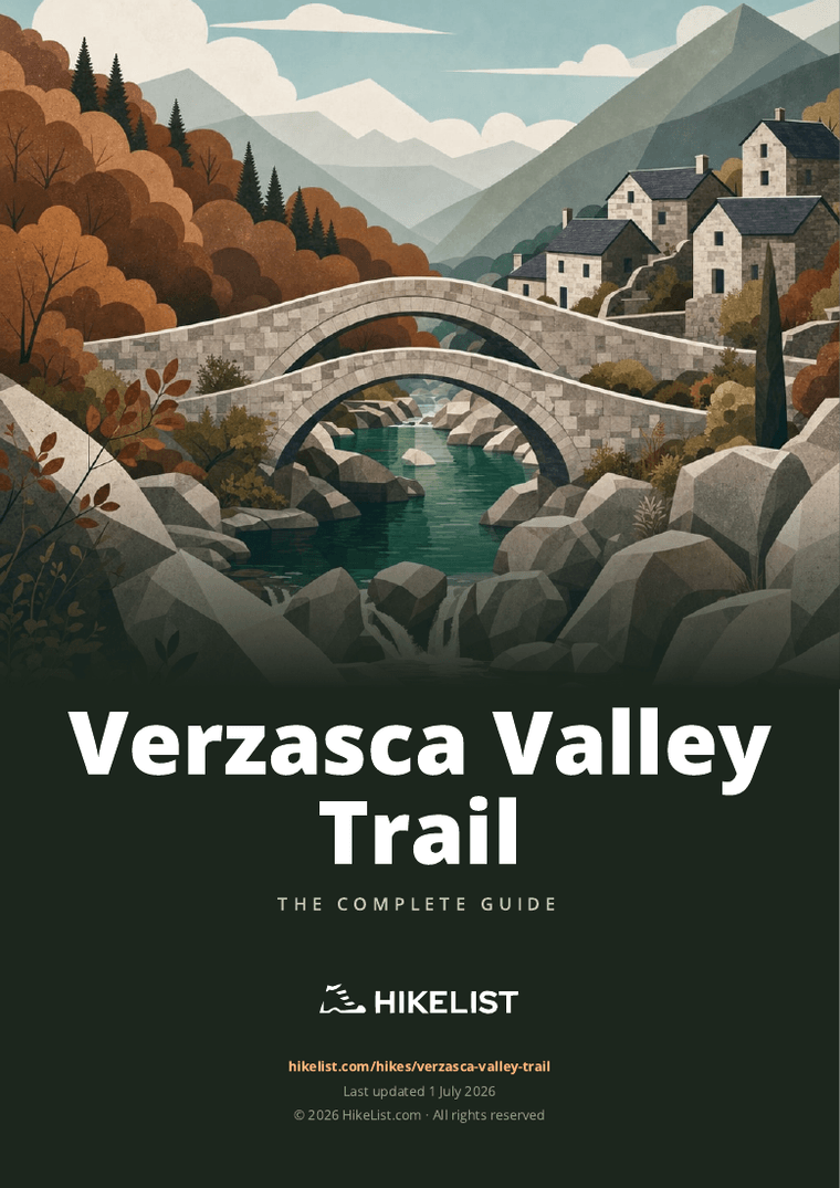 Verzasca Valley Trail — downloadable guide cover