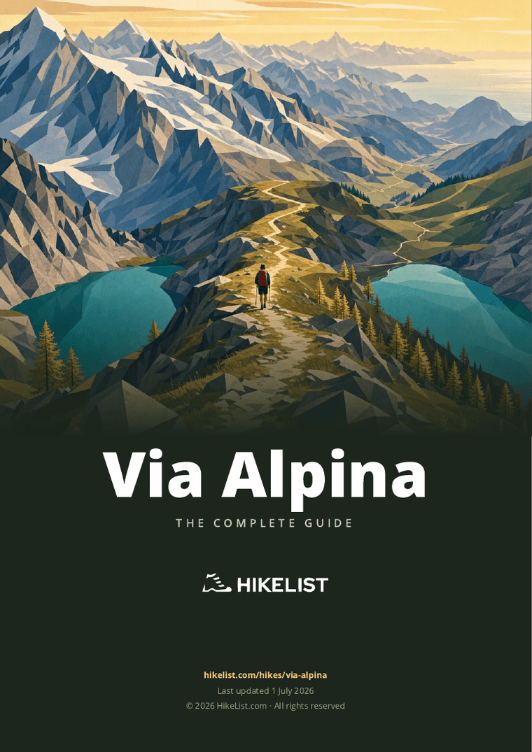 Via Alpina — downloadable guide cover