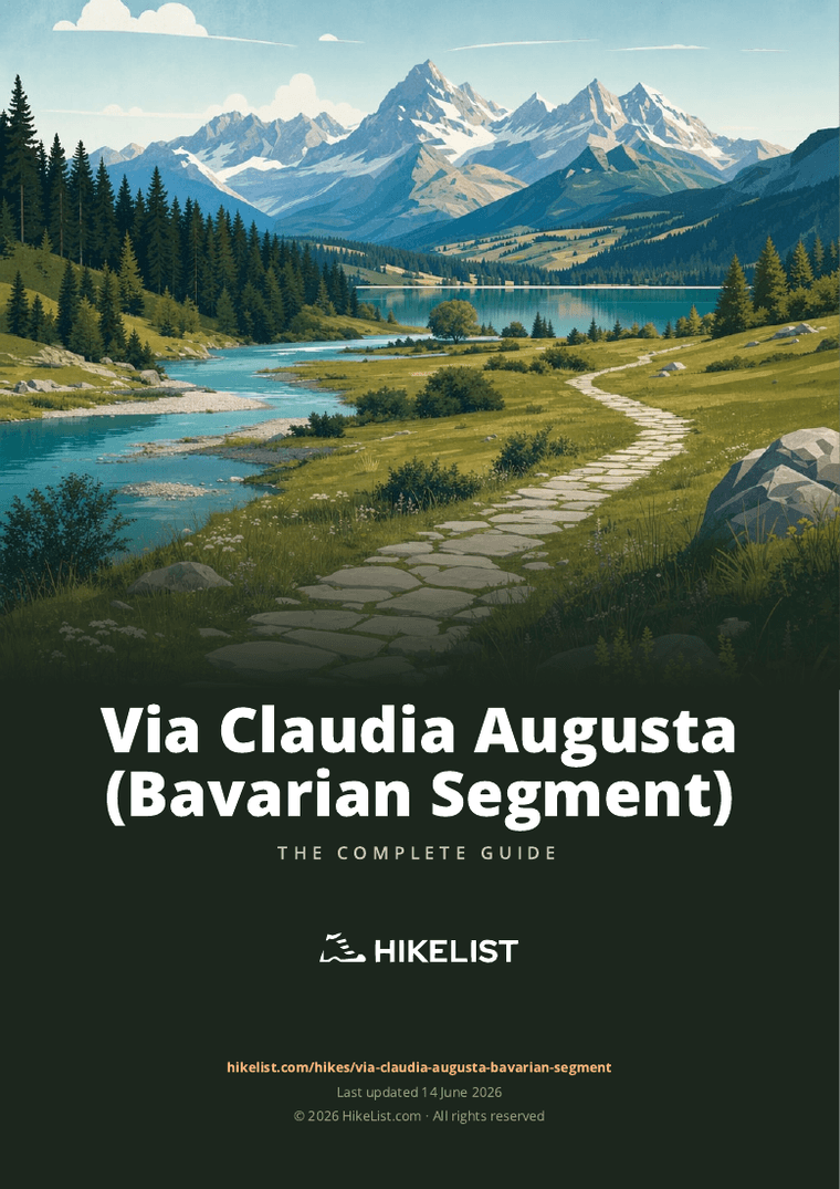 Via Claudia Augusta (Bavarian Segment) — downloadable guide cover